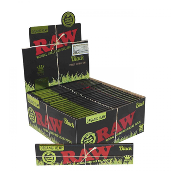 Бумага RAW Black Organic Hemp KS - Бренд RAW - Магазин бонгов бонгшоп.рф